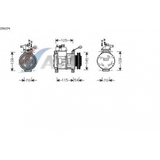 CRK074 AVA Компрессор, кондиционер
