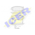 181887 ICER Комплект тормозных колодок, дисковый тормоз