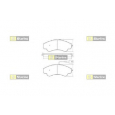 BD S840P STARLINE Комплект тормозных колодок, дисковый тормоз