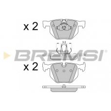 BP3509 BREMSI Комплект тормозных колодок, дисковый тормоз
