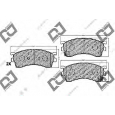 BP1084 DJ PARTS Комплект тормозных колодок, дисковый тормоз