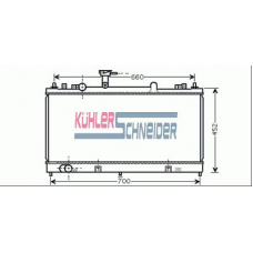 0200381 KUHLER SCHNEIDER Радиатор, охлаждение двигател