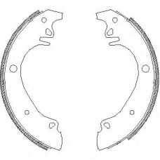 Z4070.01 WOKING Комплект тормозных колодок