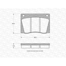 363702160862 MAGNETI MARELLI Комплект тормозных колодок, дисковый тормоз