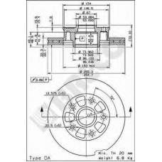 BS 8226 BRECO Тормозной диск