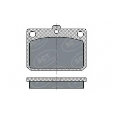SP 159 SCT Комплект тормозных колодок, дисковый тормоз