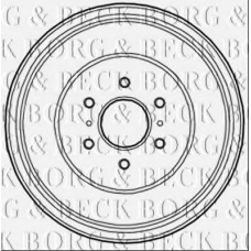 BBR7221 BORG & BECK Тормозной барабан