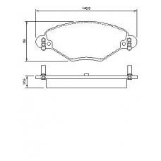 0 986 424 582 BOSCH Комплект тормозных колодок, дисковый тормоз