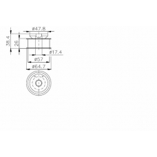 TKR 9840 TIMKEN Натяжной ролик, ремень грм