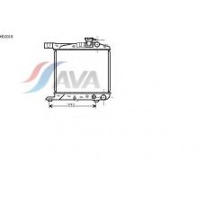HD2018 AVA Радиатор, охлаждение двигателя