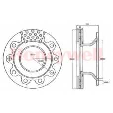 569020B BENDIX Тормозной диск