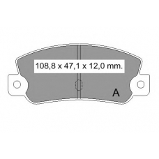 832550 Vema Комплект тормозных колодок, дисковый тормоз