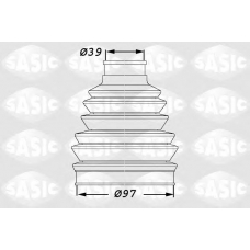 1900005 SASIC Комплект пылника, приводной вал