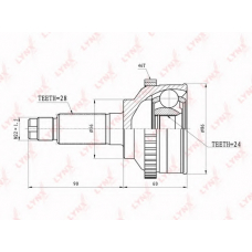 CO-4417A LYNX Co-4417a шрус наружный kia carens 1.8 02-06