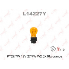 L14227Y LYNX Лампа p27/7 12v 2,5x16q amber