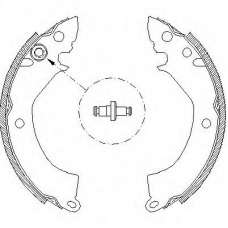 Z4157.00 WOKING Комплект тормозных колодок