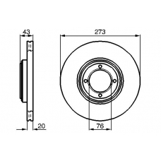 0 986 478 094 BOSCH Тормозной диск