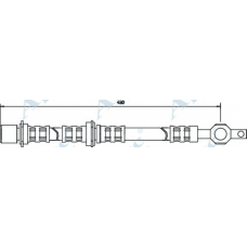 HOS3045 APEC Тормозной шланг