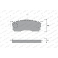 151-1537 WEEN Комплект тормозных колодок, дисковый тормоз