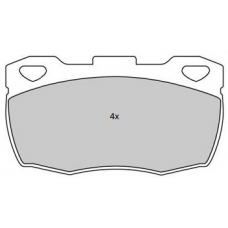 FBP-1754 FREMAX Комплект тормозных колодок, дисковый тормоз