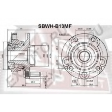 SBWH-B13MF ASVA Ступица колеса