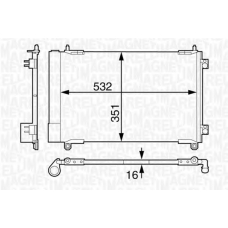 350203613000 MAGNETI MARELLI Конденсатор, кондиционер