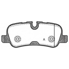 BPA1159.10 OPEN PARTS Комплект тормозных колодок, дисковый тормоз