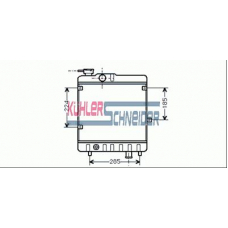 1704601 KUHLER SCHNEIDER Радиатор, охлаждение двигател