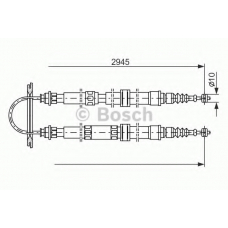 1 987 477 390 BOSCH Трос, стояночная тормозная система