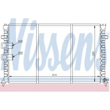 61345 NISSENS Радиатор, охлаждение двигателя