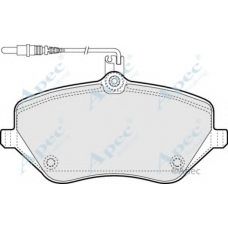 PAD1404 APEC Комплект тормозных колодок, дисковый тормоз
