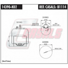 B1114 CASALS Кожух пневматической рессоры