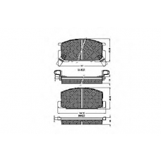 31166 SPIDAN Комплект тормозных колодок, дисковый тормоз
