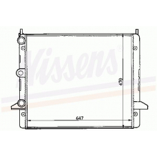 63992 NISSENS Радиатор, охлаждение двигателя