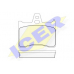 180256 ICER Комплект тормозных колодок, дисковый тормоз