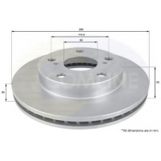 ADC0190V COMLINE Тормозной диск