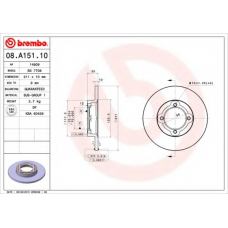 BS 7708 BRECO Тормозной диск