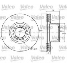 187048 VALEO Тормозной диск