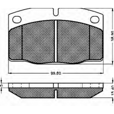 10280 BSF Комплект тормозных колодок, дисковый тормоз