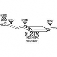 01.95170 MTS Глушитель выхлопных газов конечный