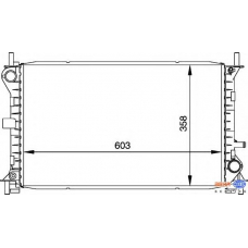 8MK 376 720-291 HELLA Радиатор, охлаждение двигателя