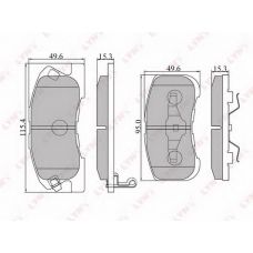 BD-2401 LYNX Тормозные колодки дисковые