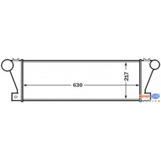 8ML 376 727-531 HELLA Интеркулер