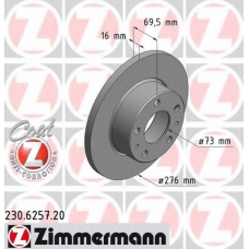 230.6257.20 ZIMMERMANN Тормозной диск