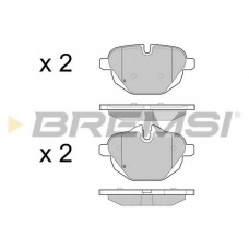 BP3449 BREMSI Комплект тормозных колодок, дисковый тормоз