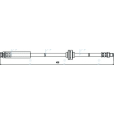 HOS3587 APEC Тормозной шланг