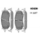 181697 ICER Комплект тормозных колодок, дисковый тормоз