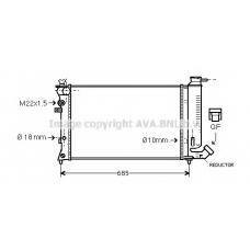 CNA2109 AVA Радиатор, охлаждение двигателя