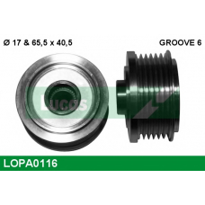 LOPA0116 TRW Механизм свободного хода генератора