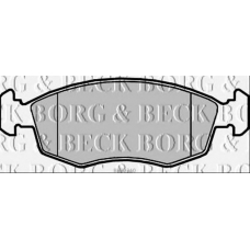 BBP2310 BORG & BECK Комплект тормозных колодок, дисковый тормоз